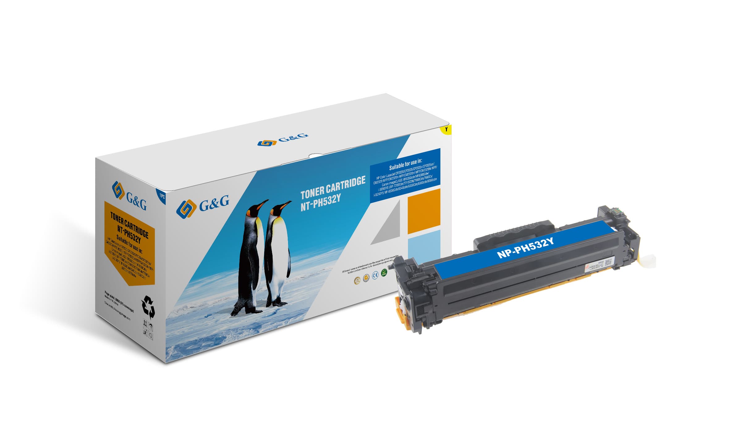 Toner Premium G&G (2.8K) Canon 718 Yellow (2659B002, CRG-718Y, CRG718 Y)