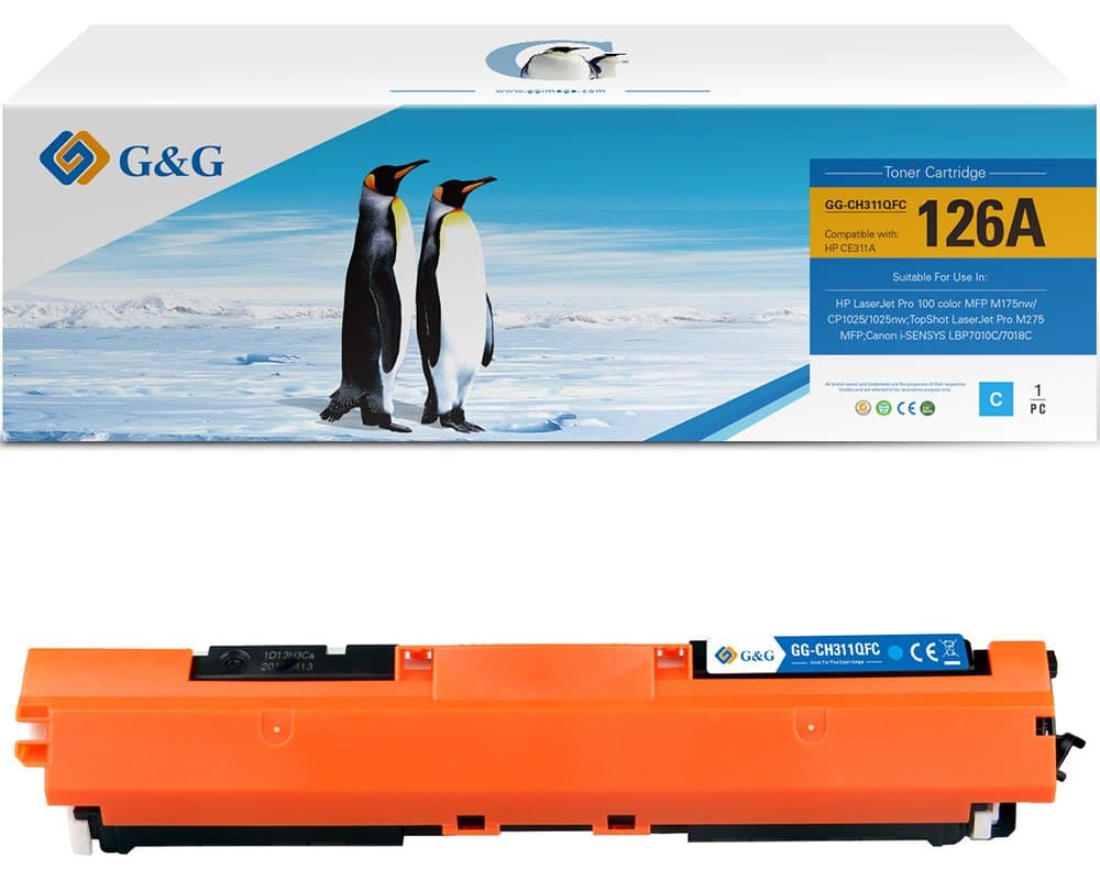 Toner Premium G&G (1K) Canon 729 Cyan (4369B002, CRG-729C, CRG729 C)