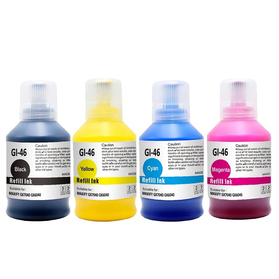 Pachet de cartuse compatibile Canon GI-46 (GI-46BK, GI-46C, GI-46M, GI-46Y)