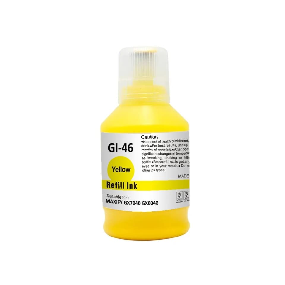 Flacon cerneala compatibila pigment Canon GI-46 Yellow (4429C001, GI46Y)