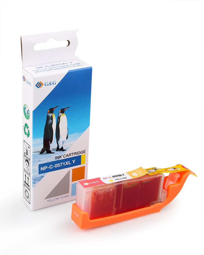 Cartus Premium G&G Canon CLI-571Y XL Yellow (0334C001, CLI571YXL)