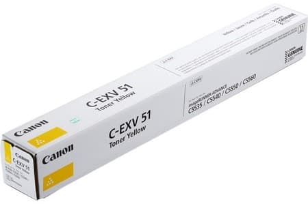 Cartus de toner (60K) Canon EXV 51 Yellow (0484C002, C-EXV51Y, CEXV51Y)