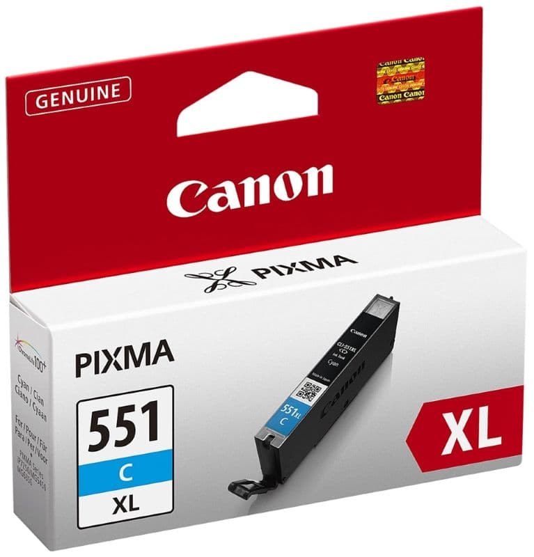 Cartus de cerneala Canon CLI-551C XL Cyan (6444B001, CLI551CXL)