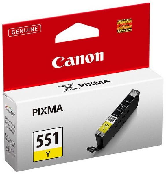 Cartus de cerneala Canon CLI-551Y Yellow (6511B001, CLI551Y)