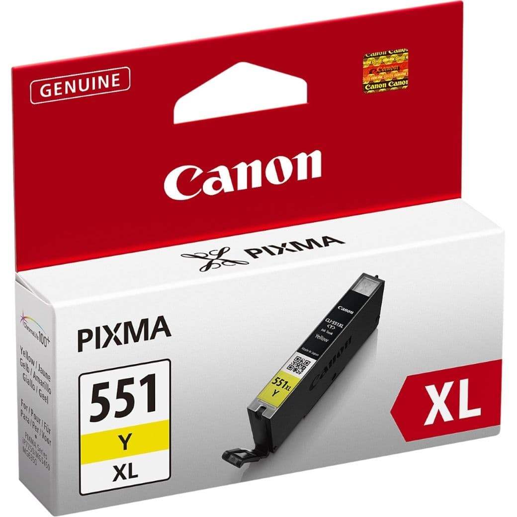 Cartus de cerneala Canon CLI-551Y XL Yellow (6446B001, CLI551YXL)