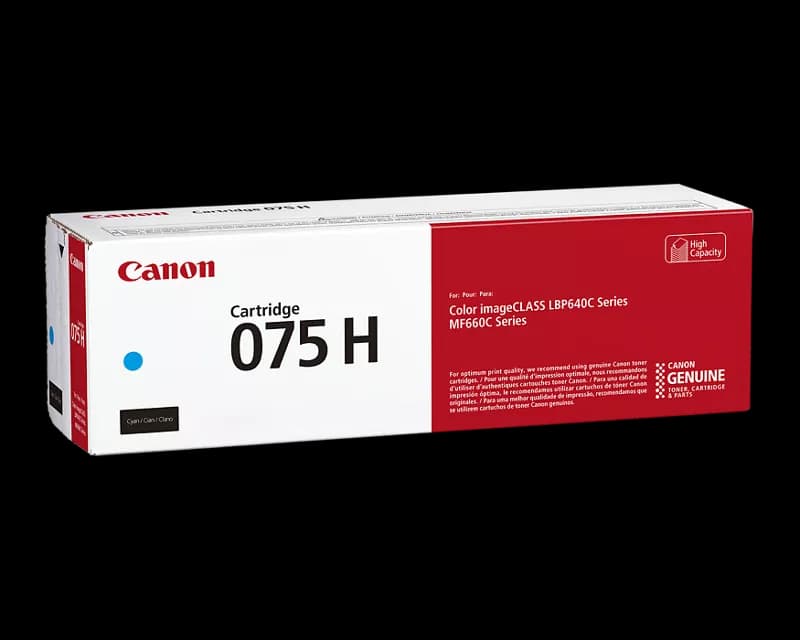 Cartus de toner (2.5K) Canon 075H Cyan (6368C002, CRG-075HC, CRG075HC)