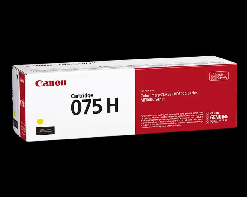 Cartus de toner (2.5K) Canon 075H Yellow (6366C002, CRG-075HY, CRG075HY)