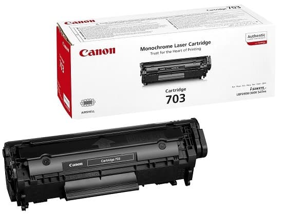 Cartus de toner (2K) Canon 703 Black (7616A005, CRG-703, CRG703)