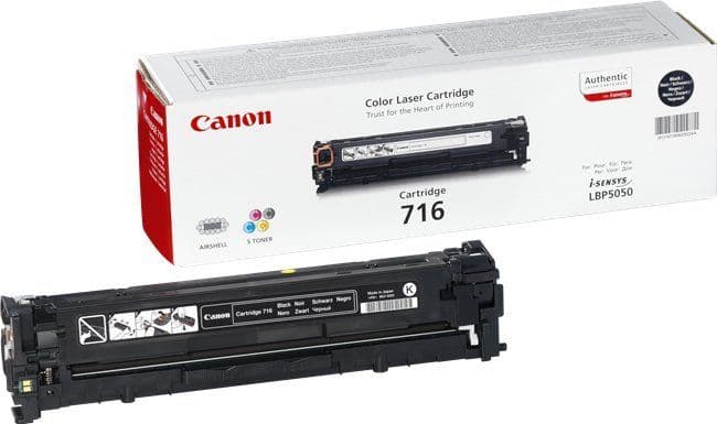 Cartus de toner Canon 716 Black (1980B002, CRG-716BK, CRG716 BK)