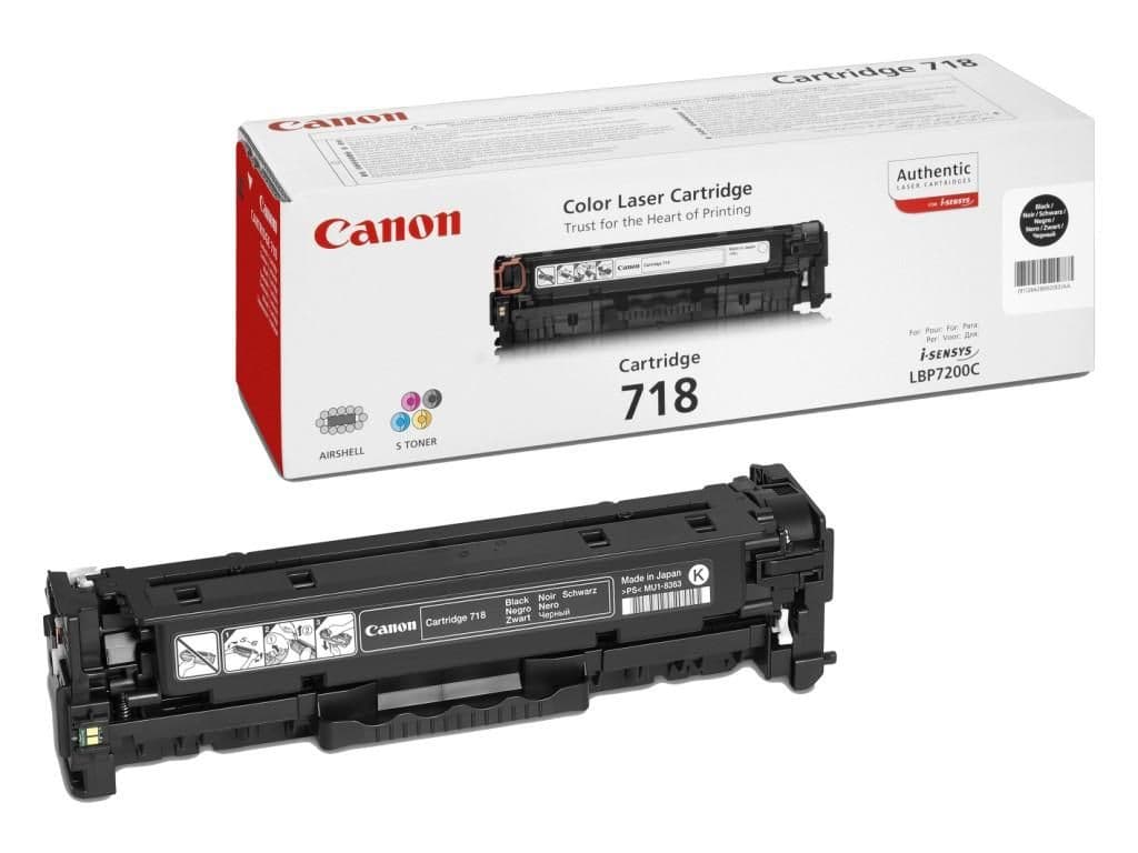 Cartus de toner Canon 718 Black (2662B002, CRG-718BK, CRG718 BK)