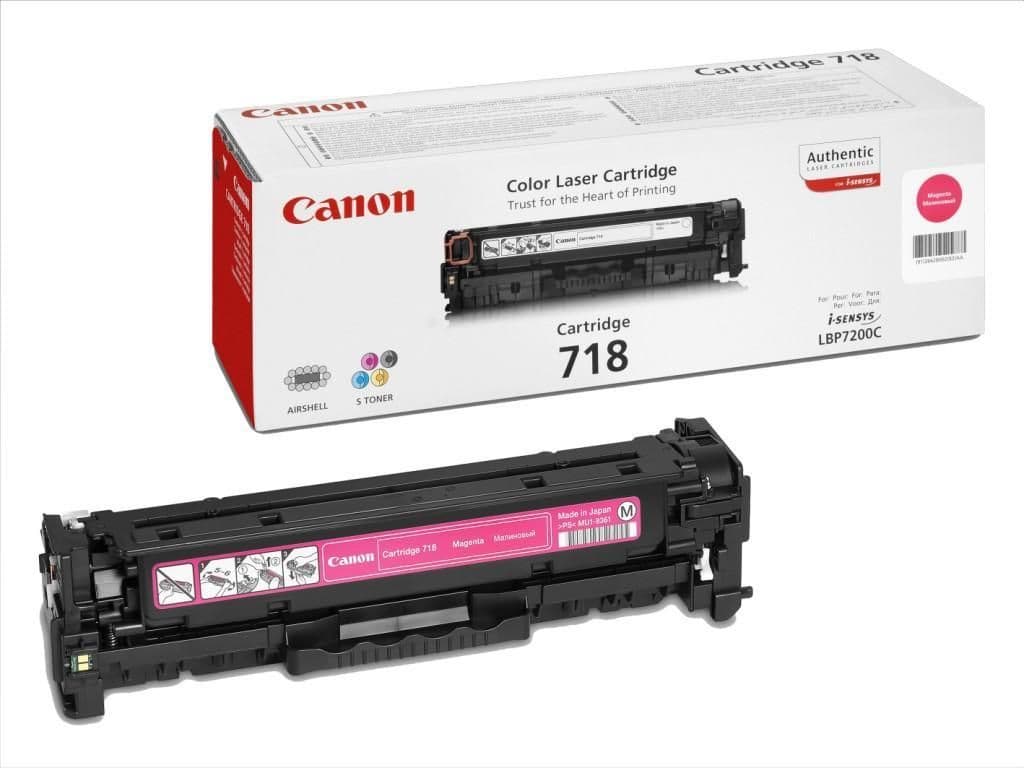 Cartus de toner (2.9K) Canon 718 Magenta (2660B002, CRG-718M, CRG718 M)