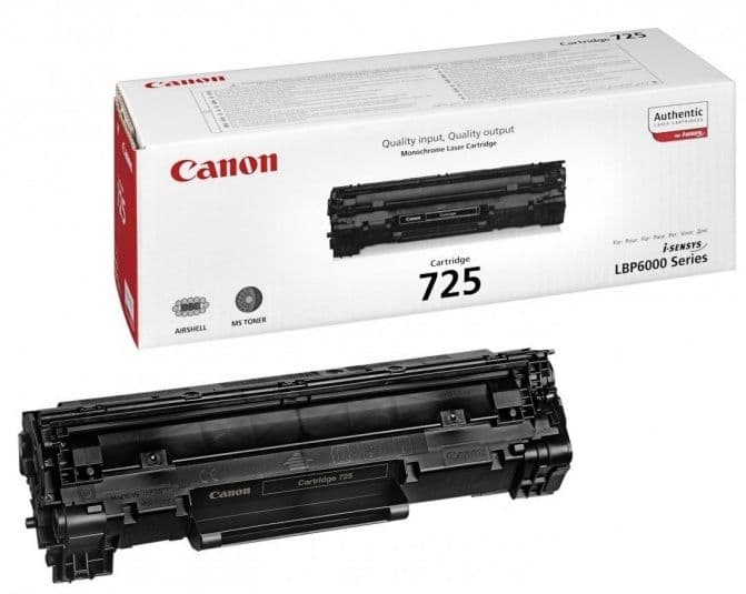 Cartus de toner (1.6K) Canon 725 Black (3484B002, CRG-725, CRG725)