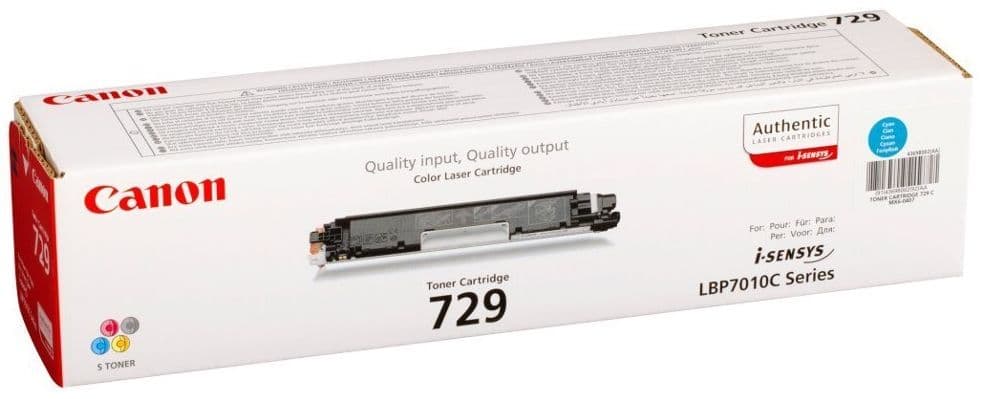 Cartus de toner (1K) Canon 729 Cyan (4369B002, CRG-729C, CRG729 C)