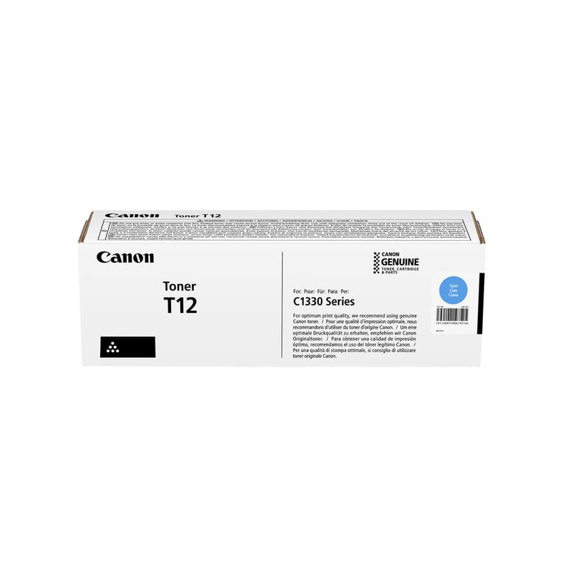 Cartus de toner (5.3K) Canon T12 Cyan (5097C006AA, CRGT12C)