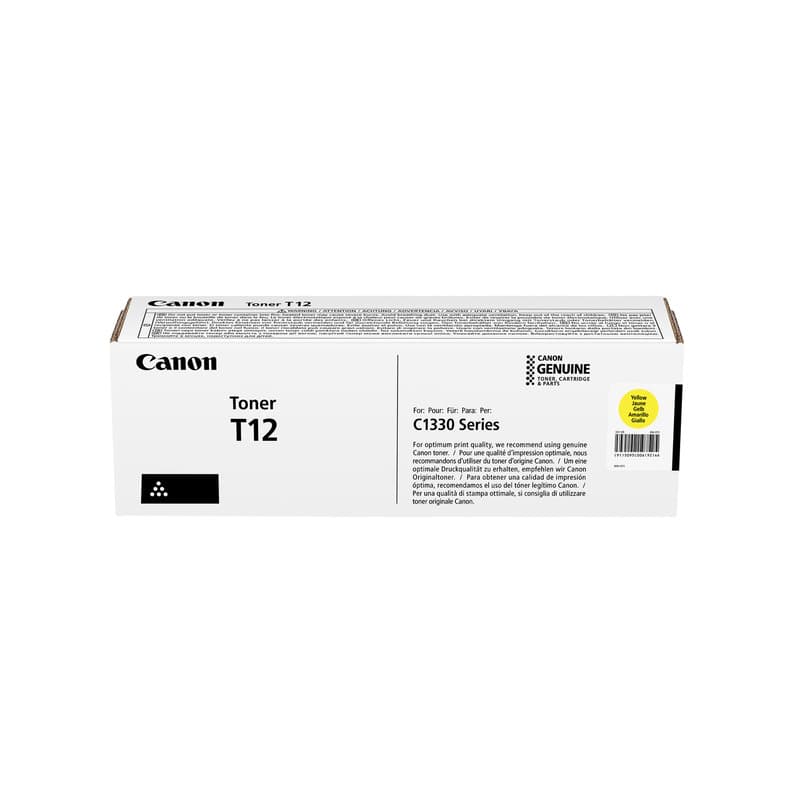 Cartus de toner (5.3K) Canon T12 Yellow (5095C006AA, CRGT12Y)