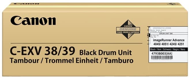 Unitate de cilindru (176K) Canon EXV 38/39 Black (4793B003, C-EXV38, C-EXV39, CEXV38, CEXV39)