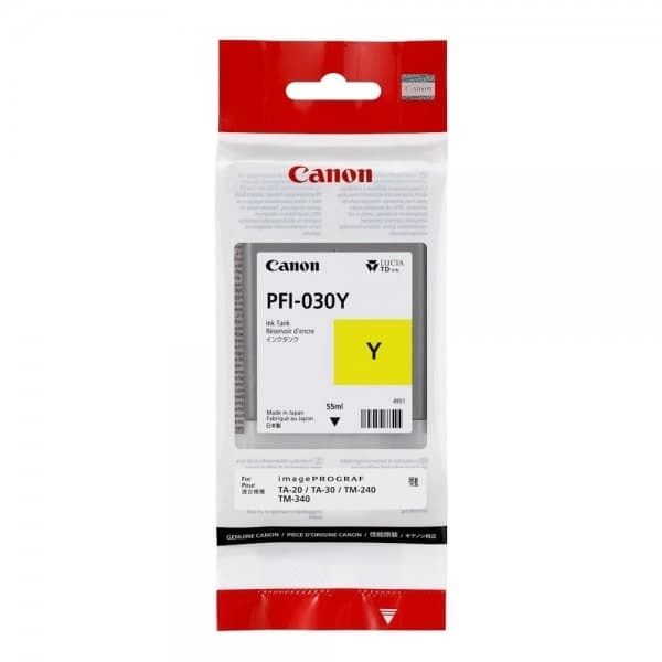 Cartus de Cerneala Canon PFI-030Y Yellow (3492C001AA, PFI030Y)