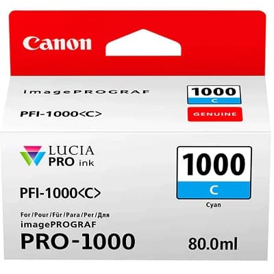 Cartus de cerneala Canon PFI-1000C Cyan (0547C001, PFI1000C)