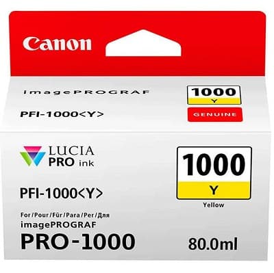 Cartus de cerneala Canon PFI-1000Y Yellow (0549C001, PFI1000Y)