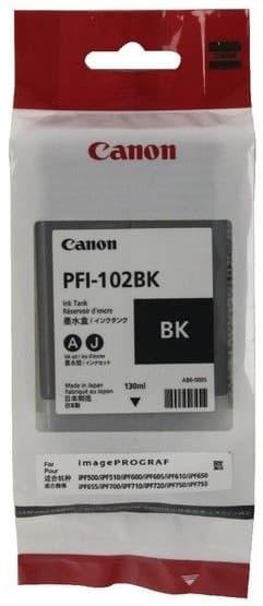 Cartus de cerneala Canon PFI-102BK Black (0895B001, PFI102BK)