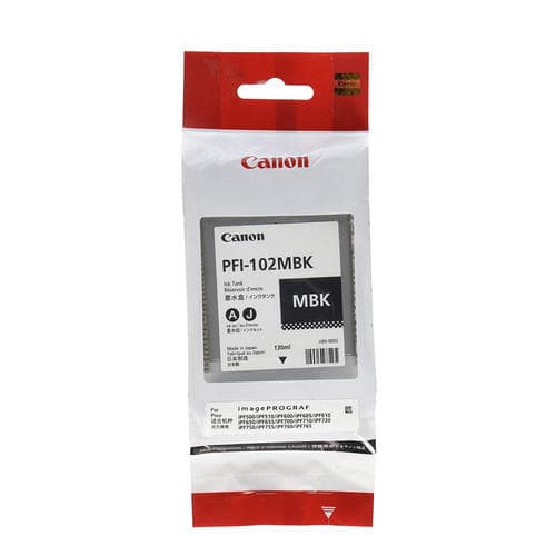 Cartus de cerneala Canon PFI-102MBK Matte Black (0894B001, PFI102MBK)