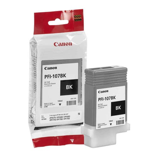 Cartus de cerneala Canon PFI-107BK Black (6705B001, PFI107BK)