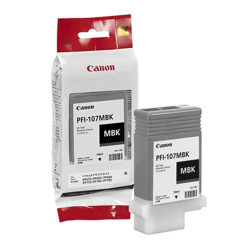 Cartus de cerneala Canon PFI-107MBK Matte Black (6704B001, PFI107MBK)