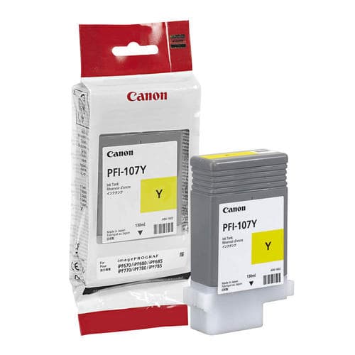 Cartus de cerneala Canon PFI-107Y Yellow (6708B001, PFI107Y)