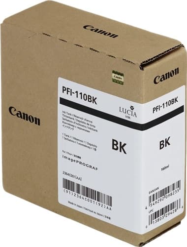 Cartus de cerneala Canon PFI-110BK Black (2364C001, PFI110BK)