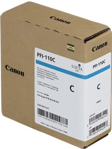 Cartus de cerneala Canon PFI-110C Cyan (2365C001, PFI110C)