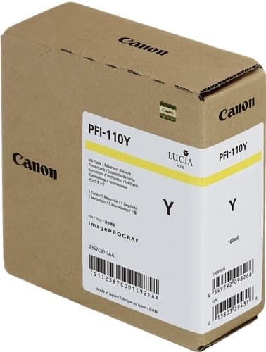 Cartus de cerneala Canon PFI-110Y Yellow (2367C001, PFI110Y)