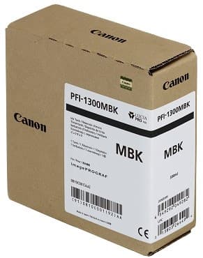 Cartus de cerneala Canon PFI-1300MBK Matte Black (0810C001, PFI1300MBK)