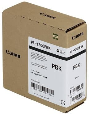 Cartus de cerneala Canon PFI-1300PBK Photo Black (0811C001, PFI1300PBK)