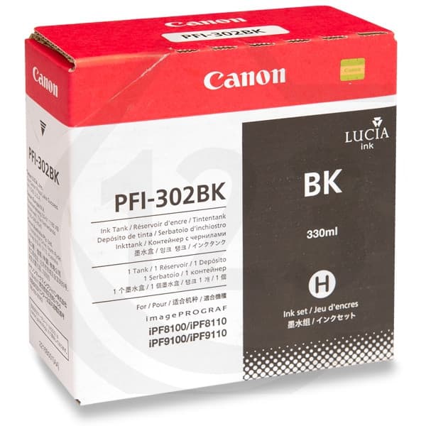 Cartus de cerneala Canon PFI-302BK Black (2216B001, PFI302BK)
