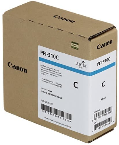 Cartus de cerneala Canon PFI-310C Cyan (2360C001, PFI310C)