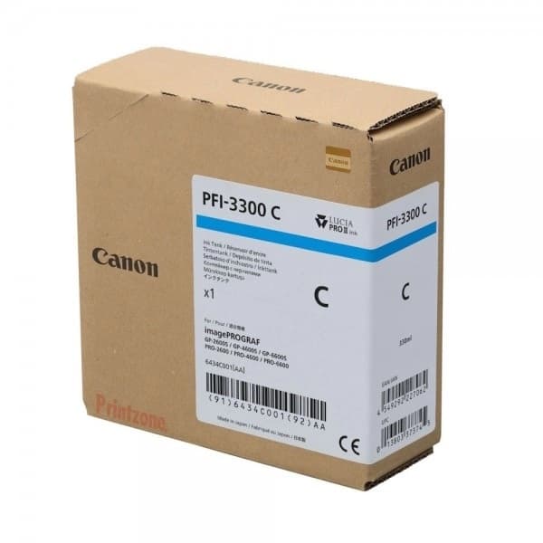 Cartus de Cerneala Canon PFI-3300C Cyan (6434C001AA, PFI3300C)