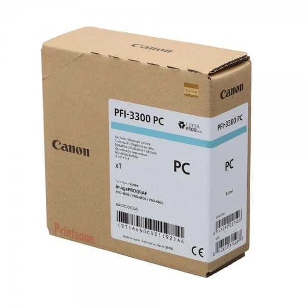 Cartus de Cerneala Canon PFI-3300PC Photo Cyan (6440C001AA, PFI3300PC)