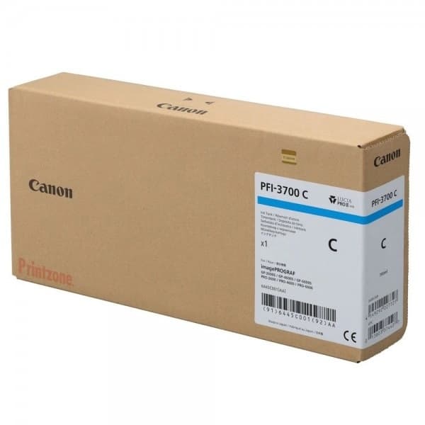 Cartus de Cerneala Canon PFI-3700C Cyan (6445C001AA, PFI3700C)