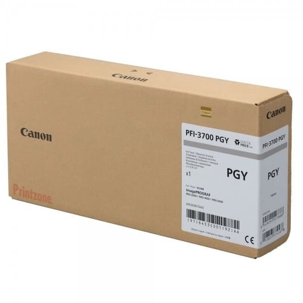 Cartus de Cerneala Canon PFI-3700PGY Photo Gray (6453C001AA, PFI3700PGY)