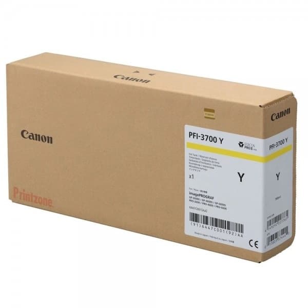 Cartus de Cerneala Canon PFI-3700Y Yellow (6447C001AA, PFI3700Y)