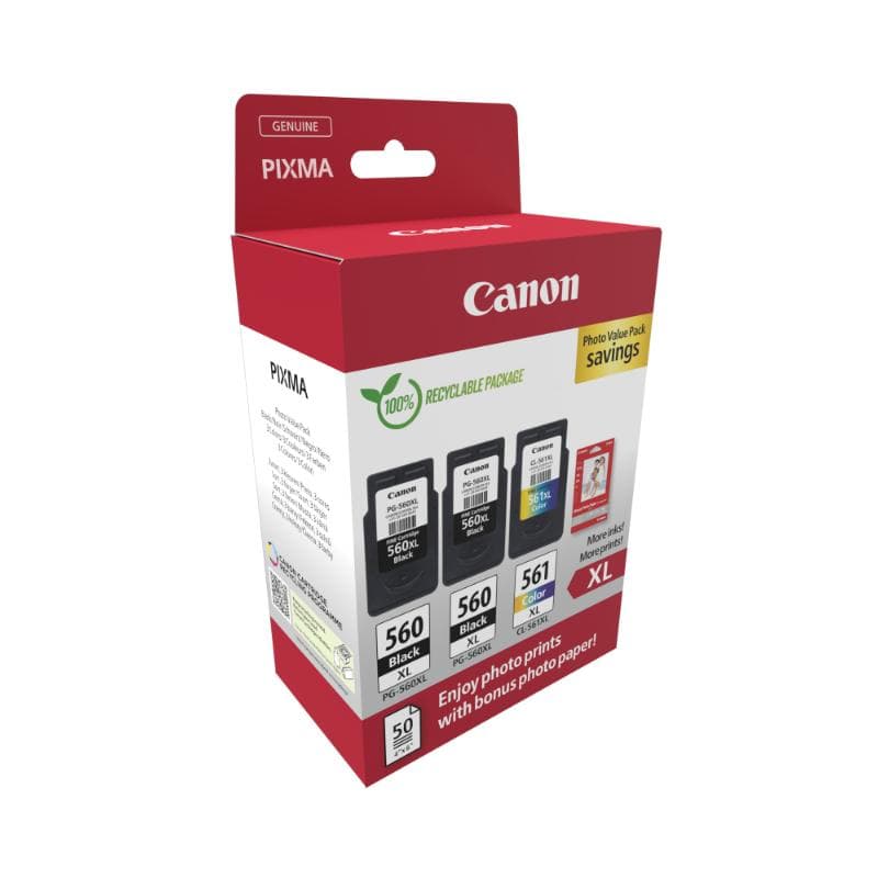 Pachet cartuse de cerneala Canon PG-560XL x2/ CL-561XL Photo Value pack (3712C012AA)