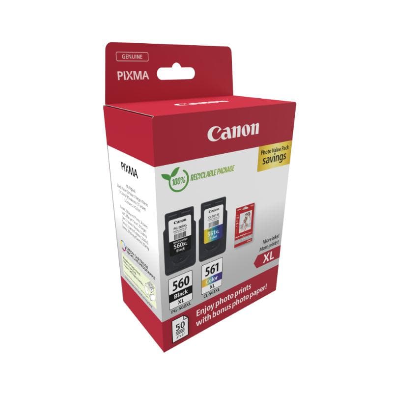 Pachet cartuse de cerneala Canon PG-560XL/ CL-561XL Photo Value pack (3712C008AA)