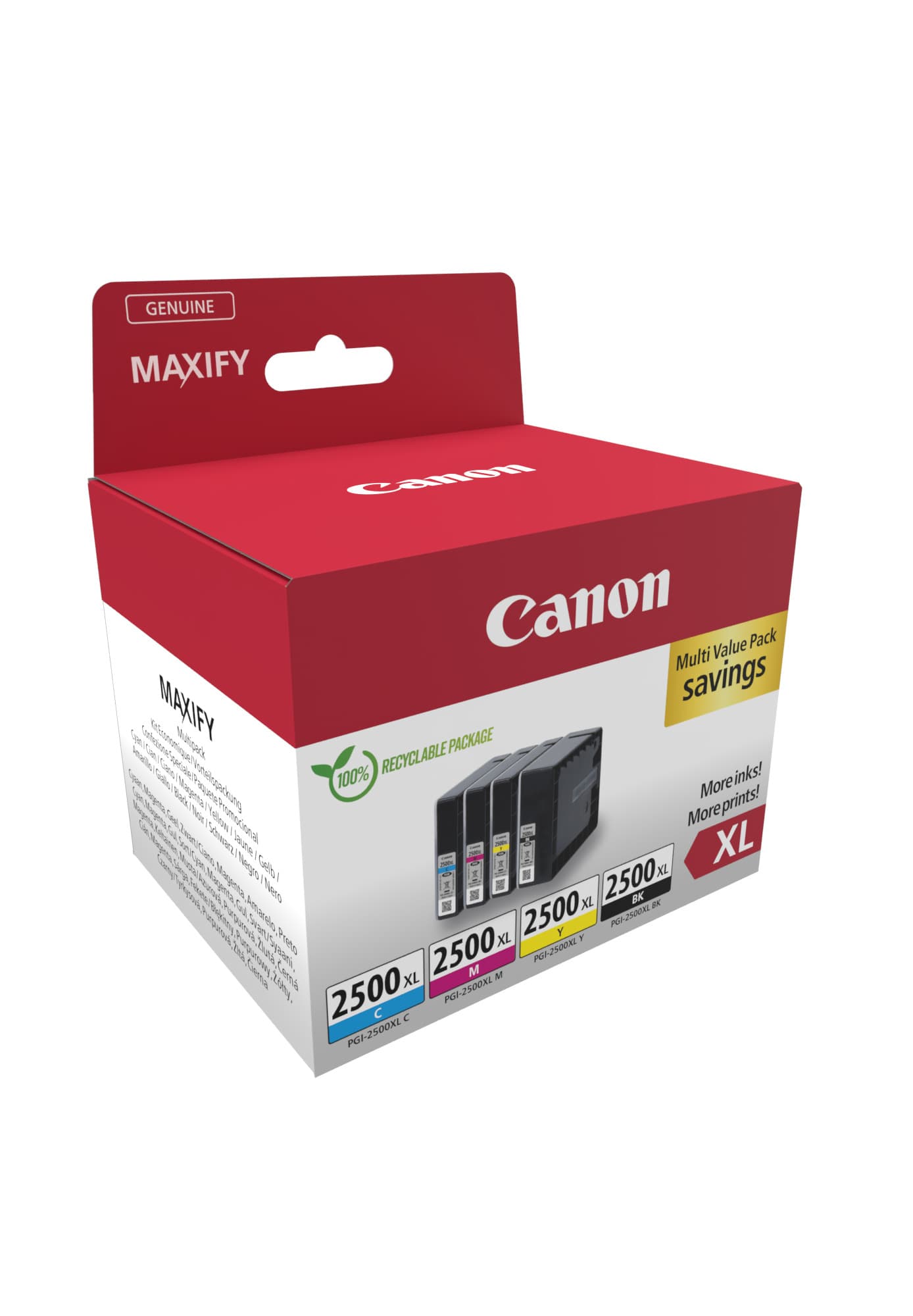 Pachet cartuse de cerneala Canon PGI-2500XL Value Pack (9254B010AA, PGI2500XL PACK)