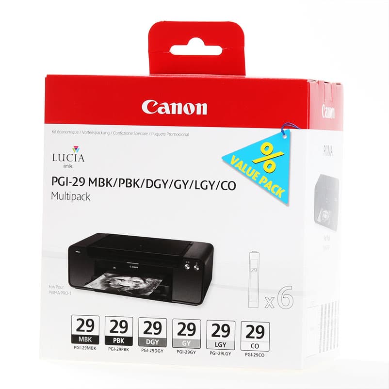 Set cartuse de cerneala Canon PGI-29 MBK/ PBK/ DGY/ GY/ LGY/ CO (4873B005)