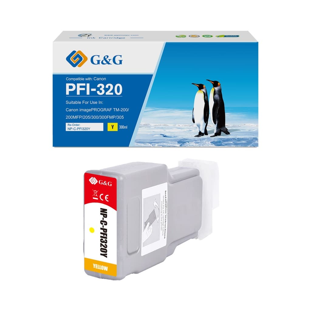 Cartus Premium G&G Canon PFI-320Y Yellow (2893C001, PFI320Y)