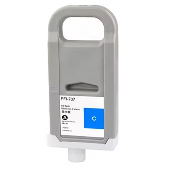 Cartus compatibil Canon PFI-707C Cyan (9822B001) 700ml imagePROGRAF iPF830 / iPF840 / iPF850