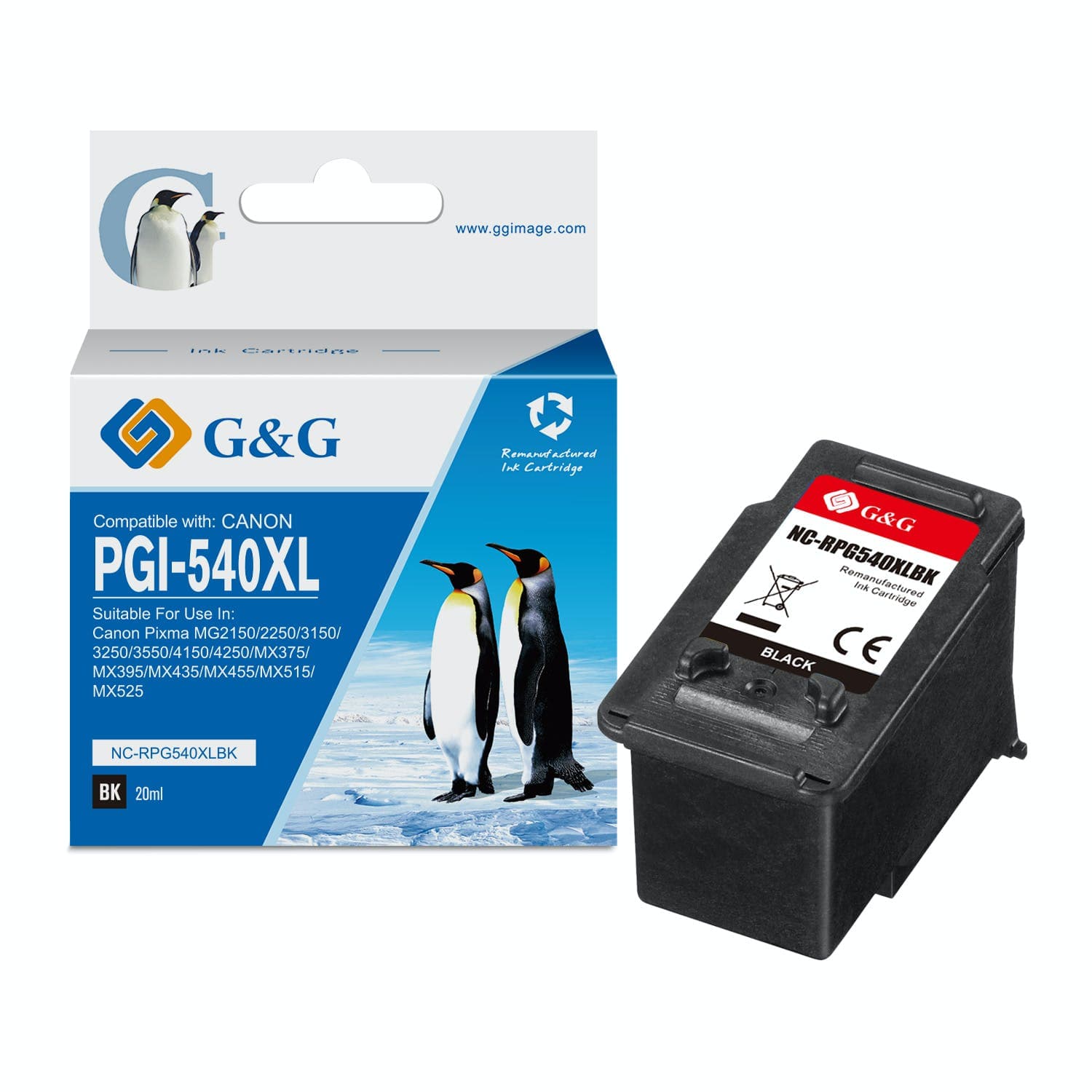 Cartus Premium G&G Canon PG-540XL Black (5222B005, PG540XL BK)