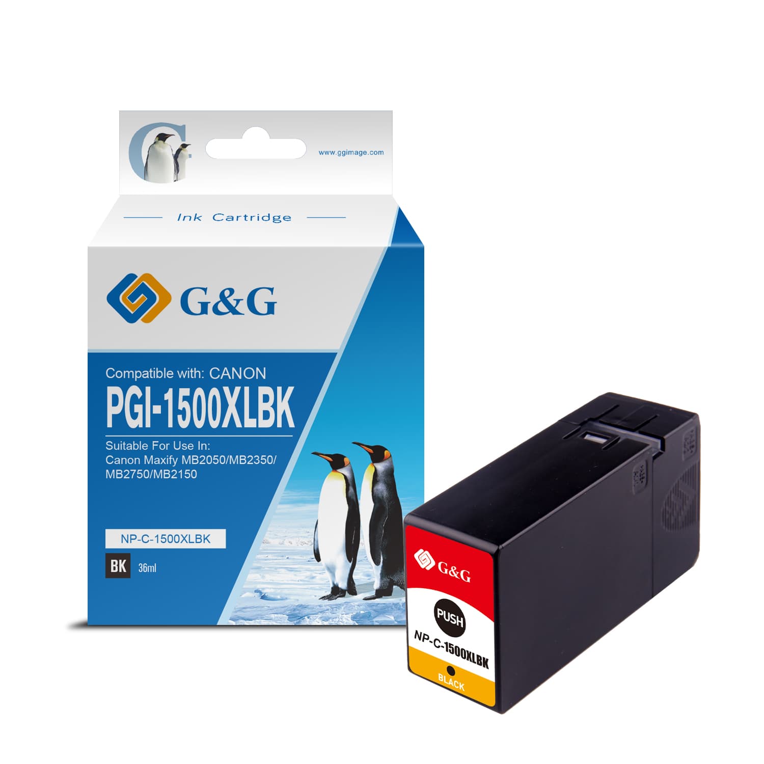 Cartus Premium G&G Canon PGI-1500XL Black (9182B001, PGI1500XLBK)
