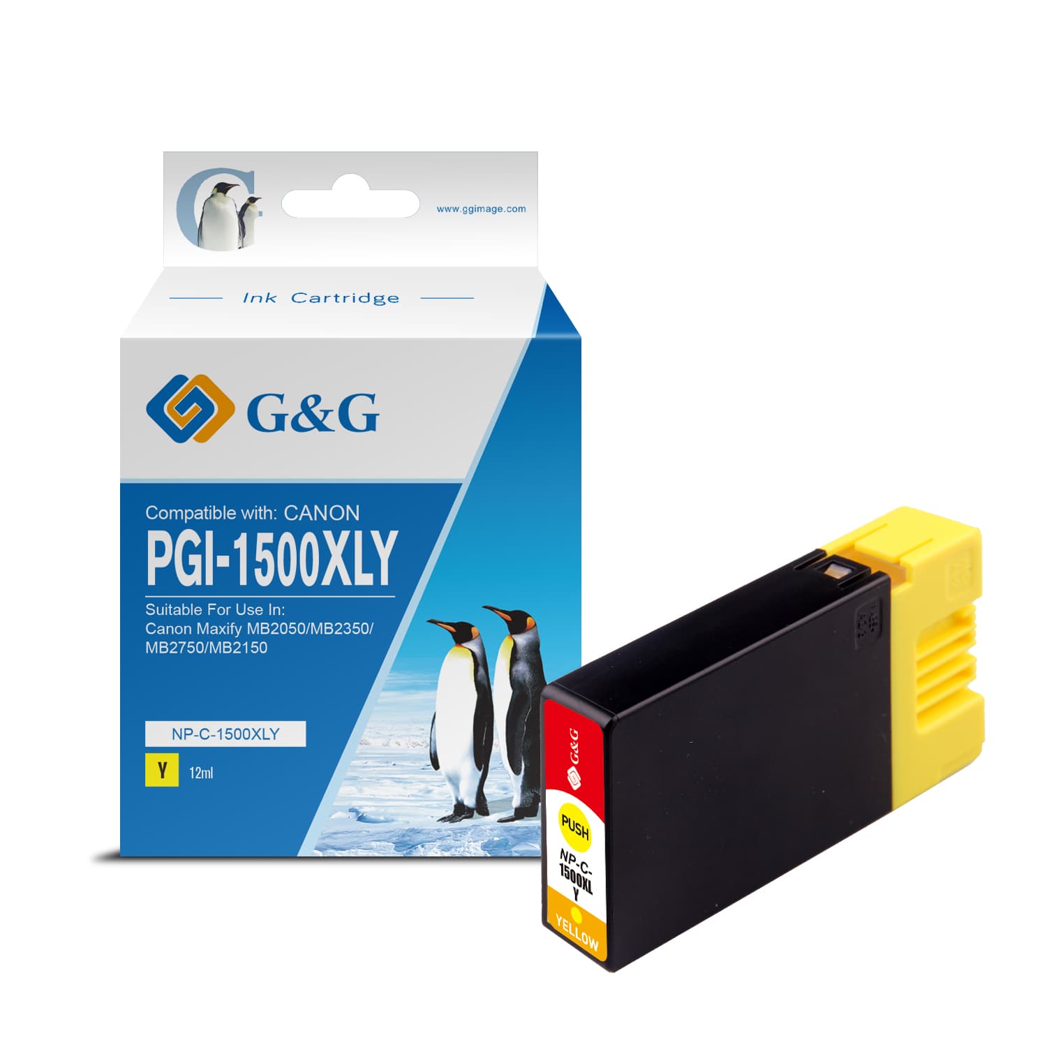Cartus Premium G&G Canon PGI-1500XL Yellow (9195B001, PGI1500XLY)