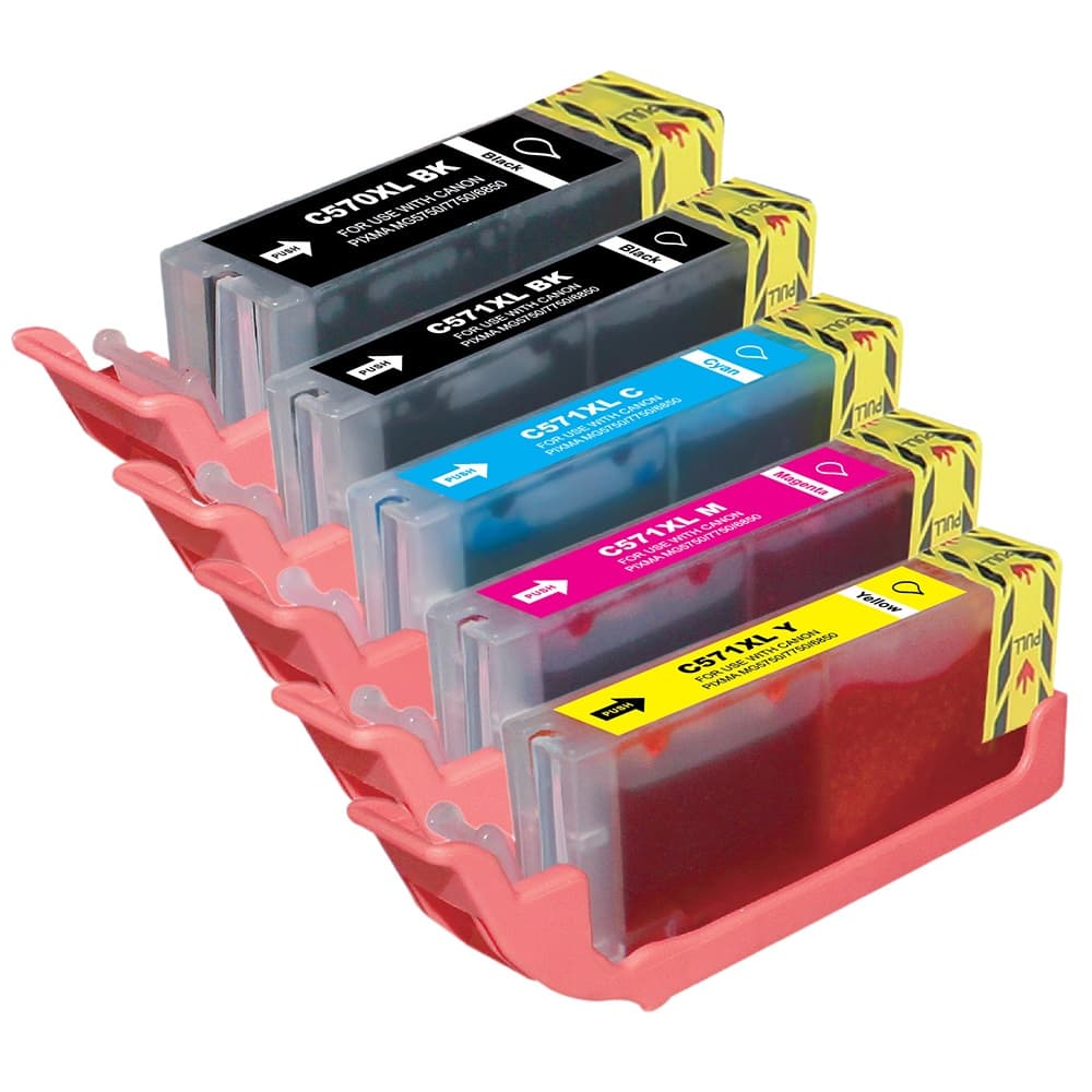 Pachet de cartuse compatibile Canon PGI-570PGBK XL / CLI-571 XL